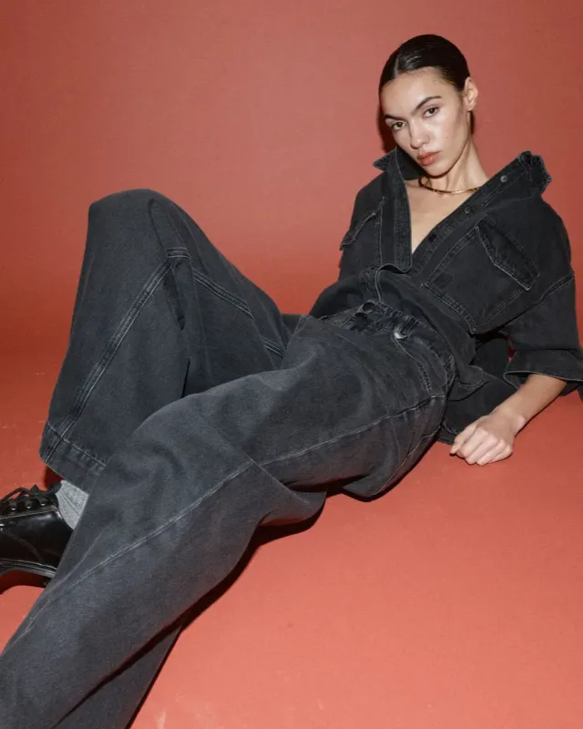 Mos Mosh MMHNoble Drapy Pant Schwarz Ankle