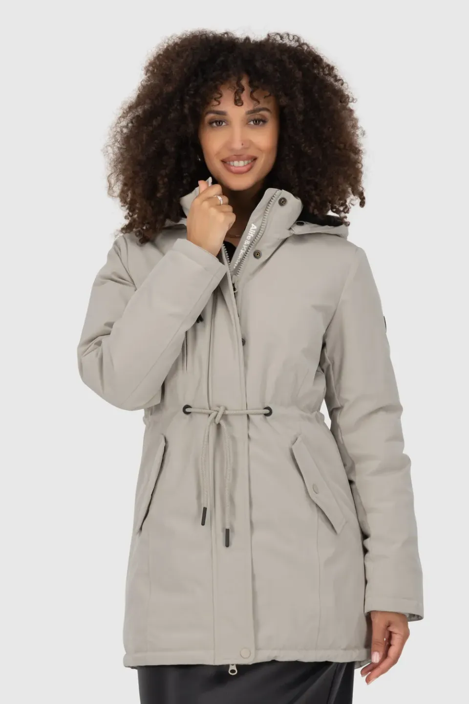 Alife & Kickin KierseyAK A Parka Beige Teddyfutter Damen