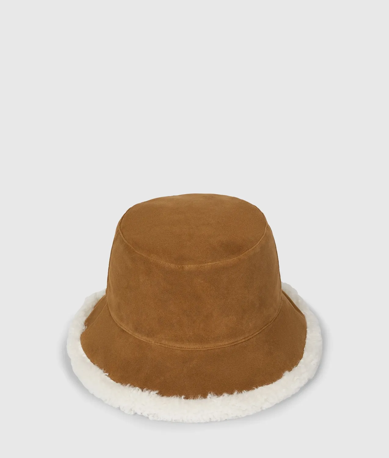 Karl Lagerfeld Jeans Bucket Hat Wildleder Wendehut beige