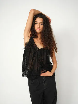 Mos Mosh MMHBare Lace Top Spitzentop glitzernd