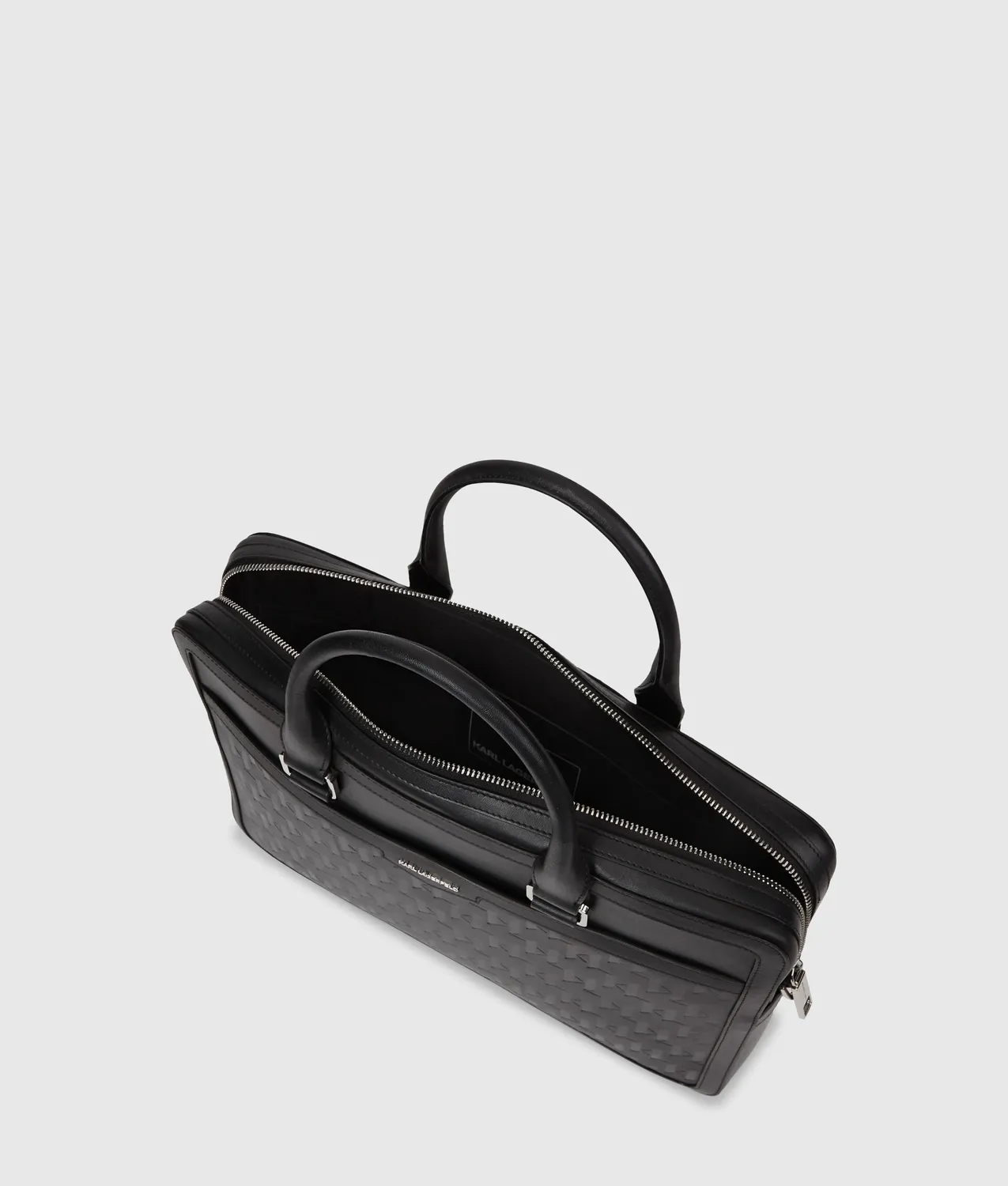 Karl Lagerfeld K/Loom Aktentasche Leder Monogramm