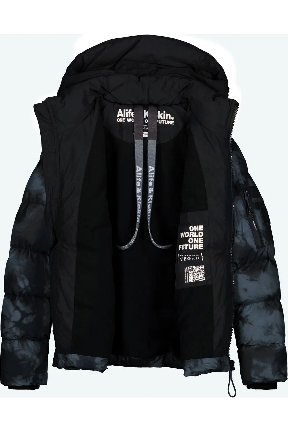 Alife & Kickin HenryAK B Pufferjacke Schwarz gefüttert