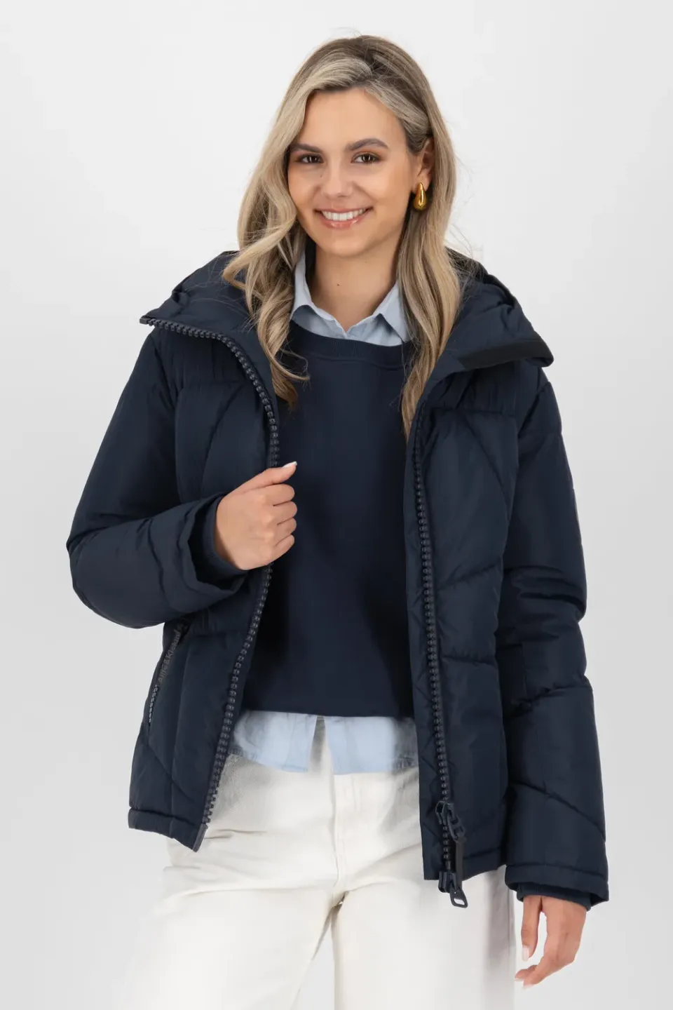 Alife & Kickin KasandraAK A Steppjacke Dunkelblau Winter