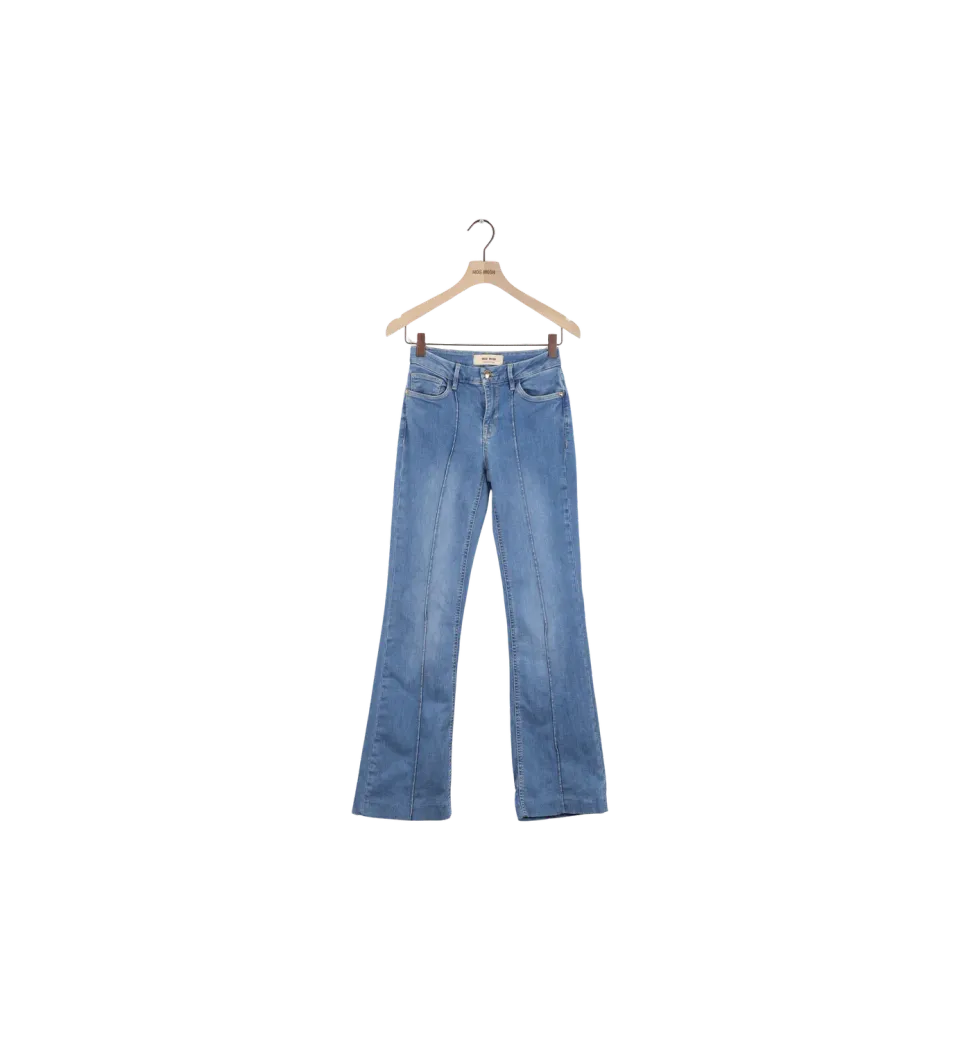 Mos Mosh ReLoved MMAlli Sea Flare Jeans Gr.24 Hellblau
