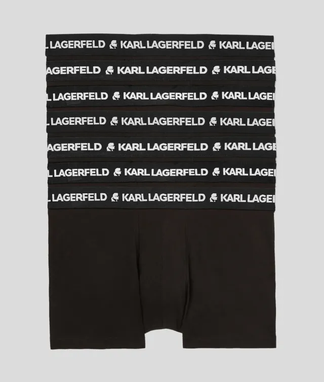 Karl Lagerfeld Logo Trunks Boxershorts 7er-Pack Bio-Baumwolle