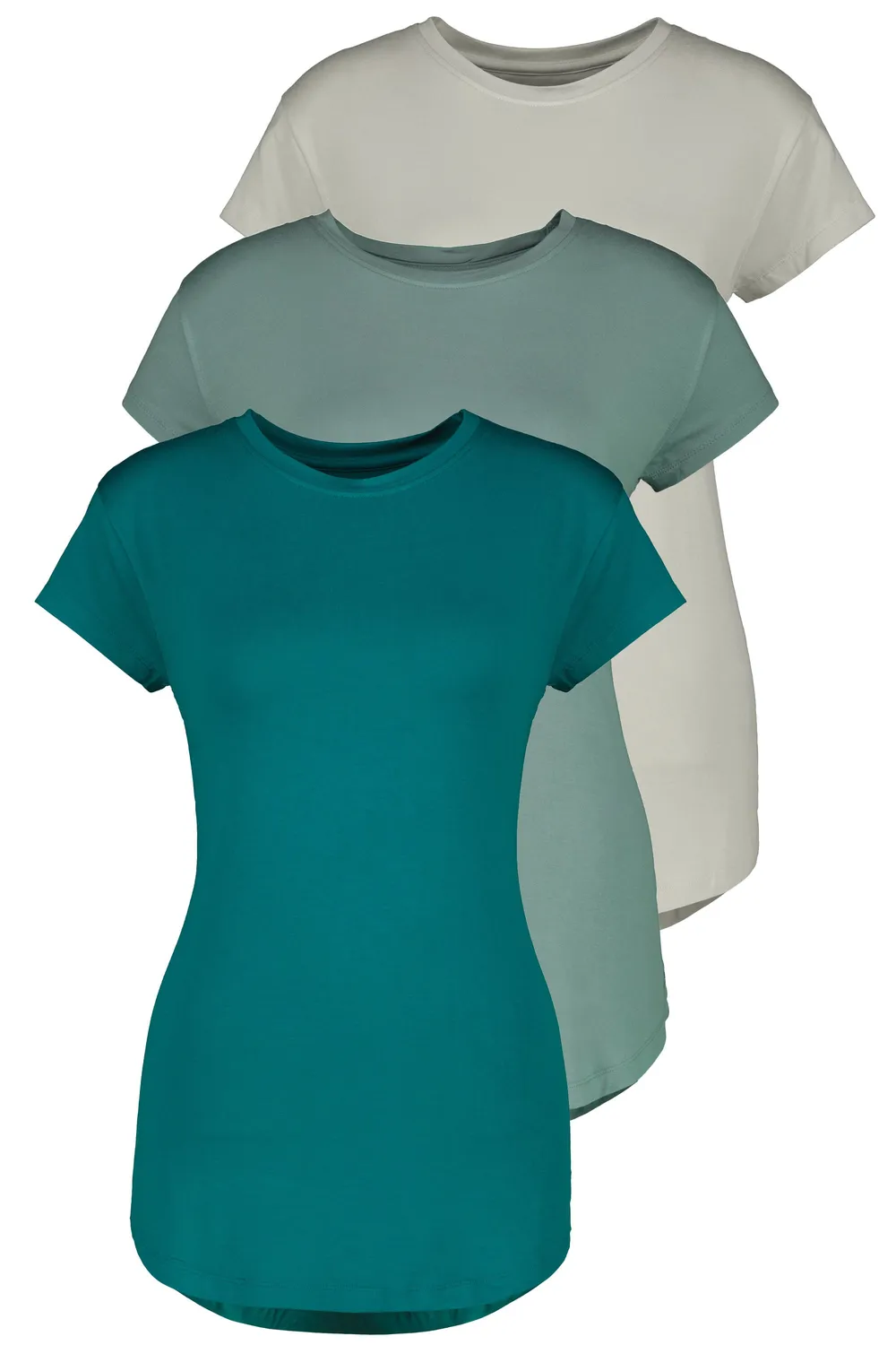 Alife & Kickin AriAK T-Shirt Damen hellgrün 3er Viskose