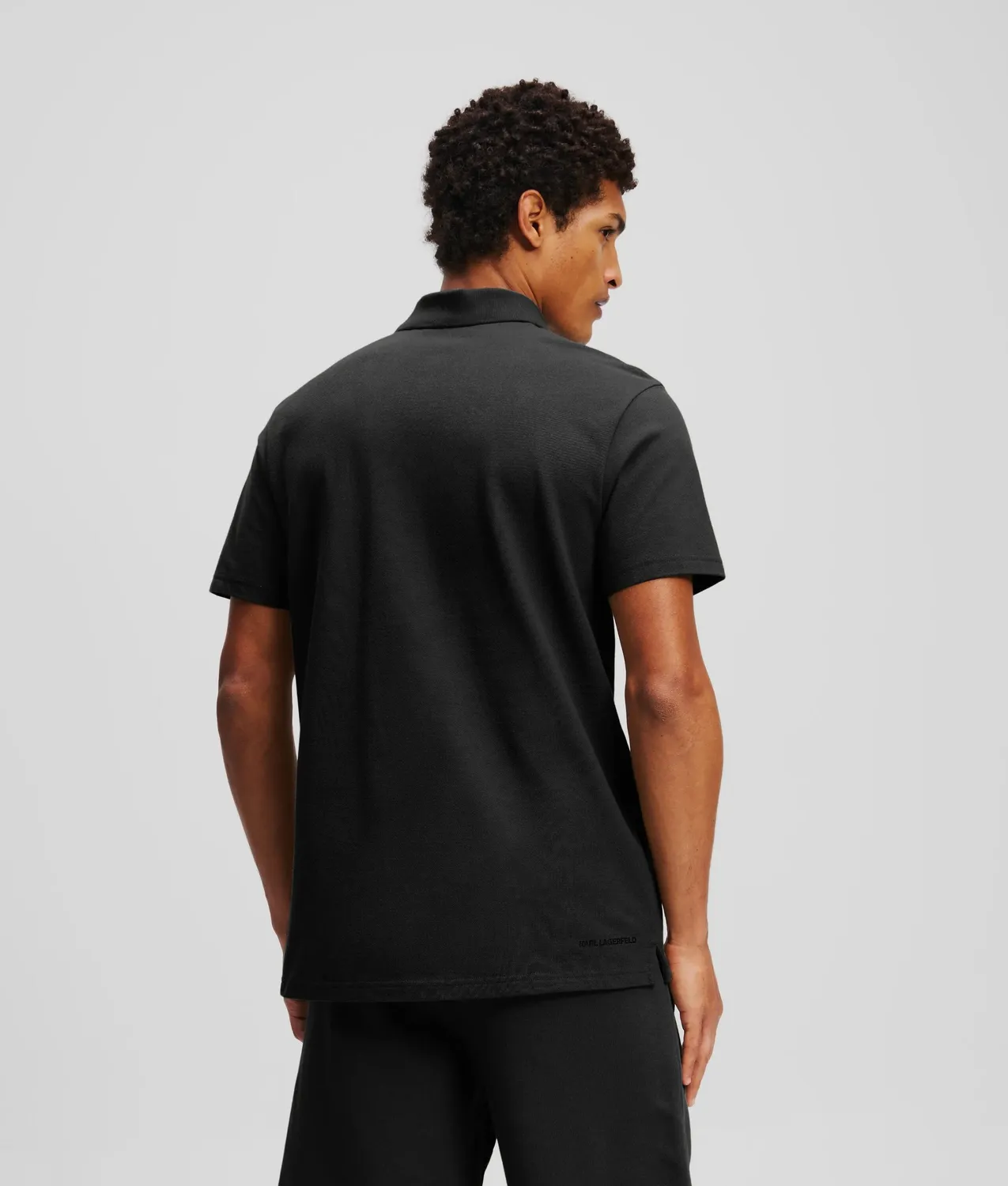 Karl Lagerfeld Ikon Kameo Poloshirt Knopfleiste