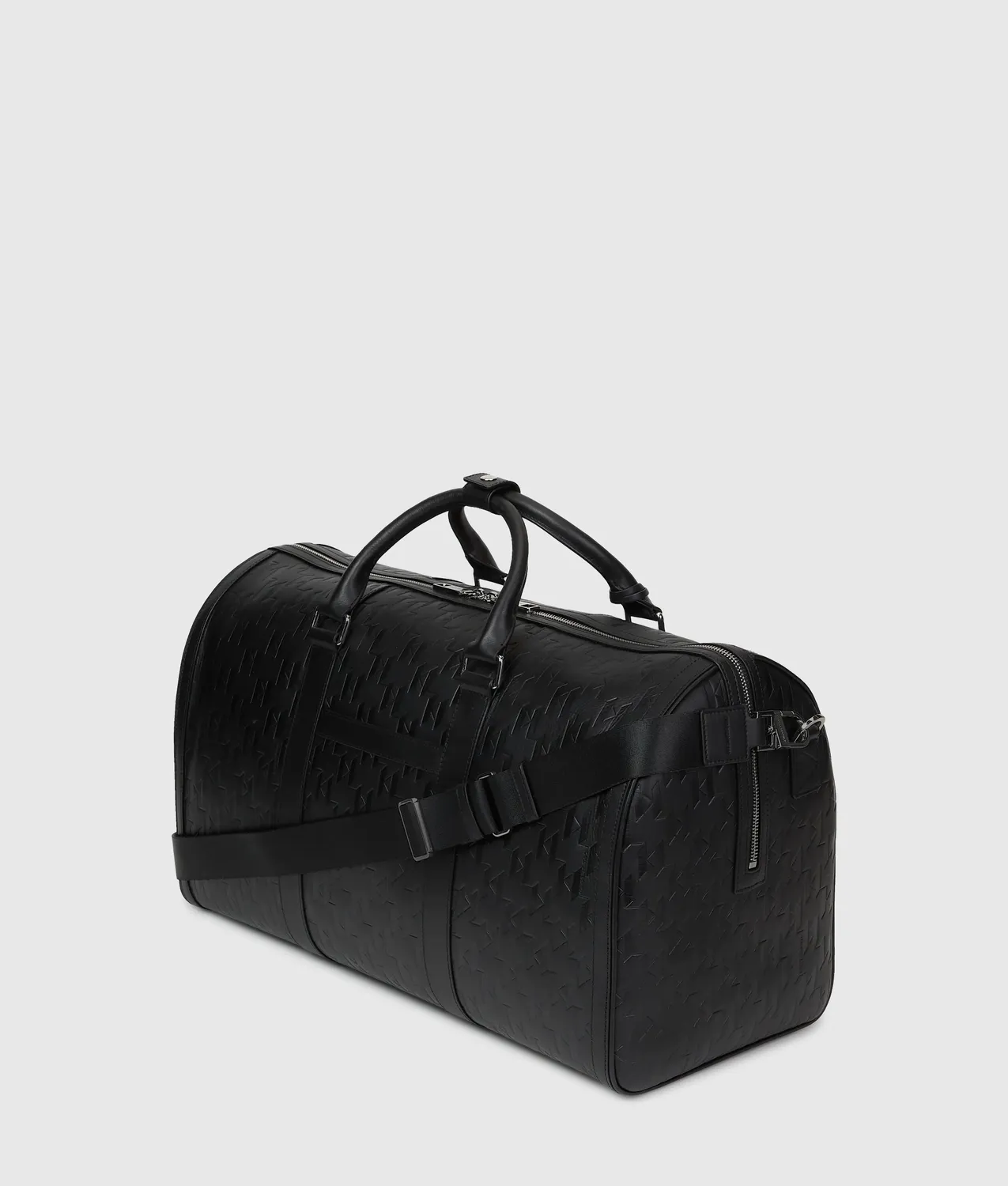 Karl Lagerfeld K/Loom Weekender Reisetasche Leder Monogramm