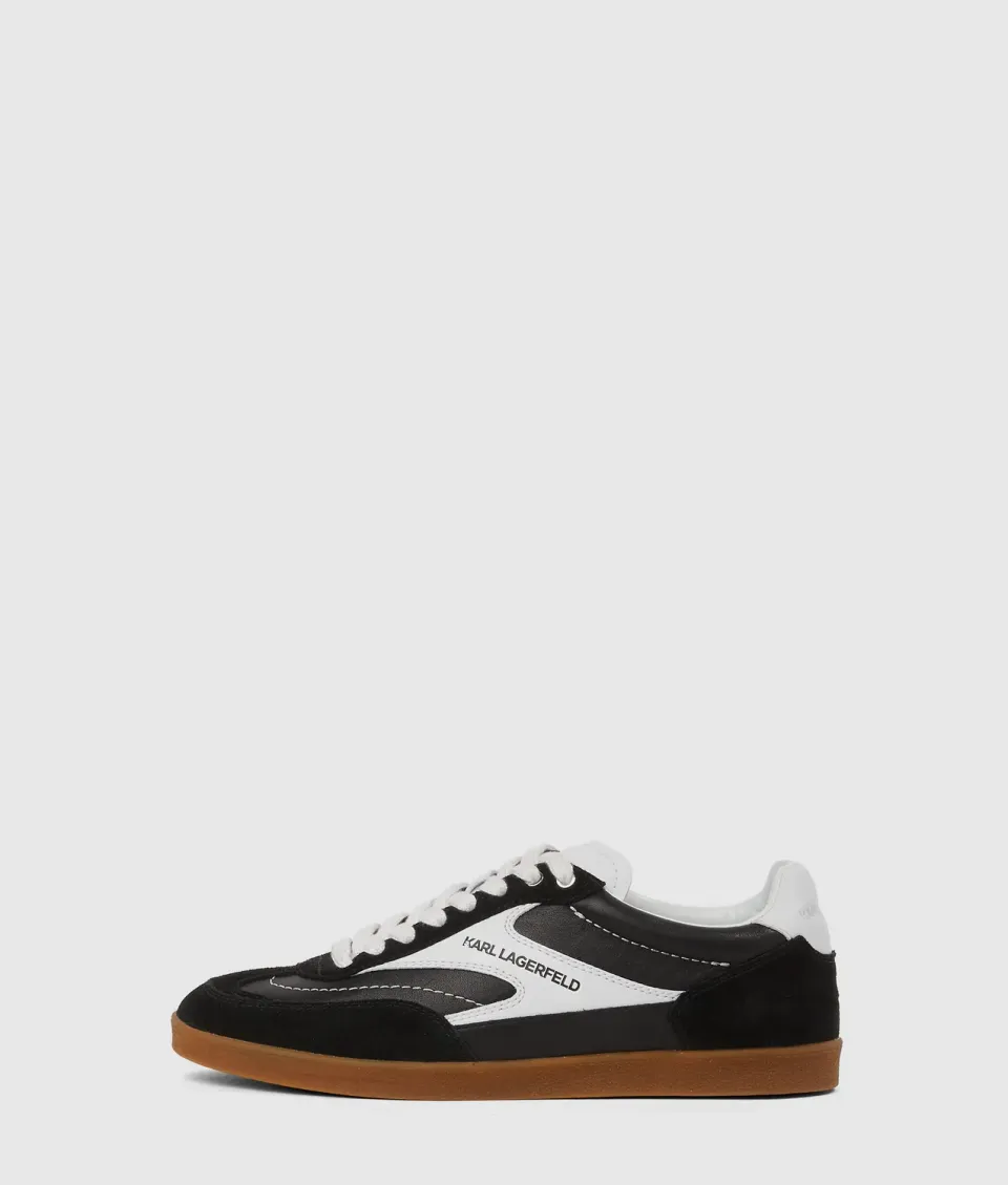 Karl Lagerfeld KL Jeans Kandidate Sneaker Leder weiß