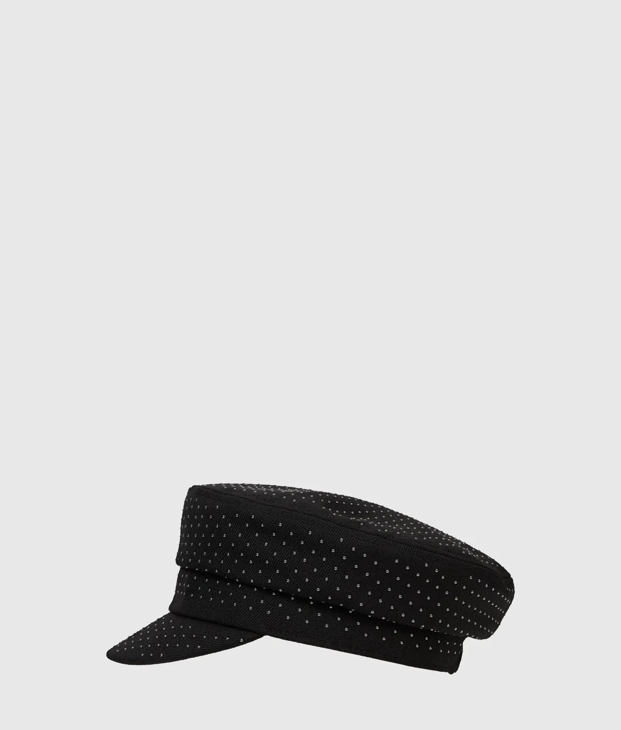 Karl Lagerfeld K/Autograph Studded Captain Cap Nieten schwarz