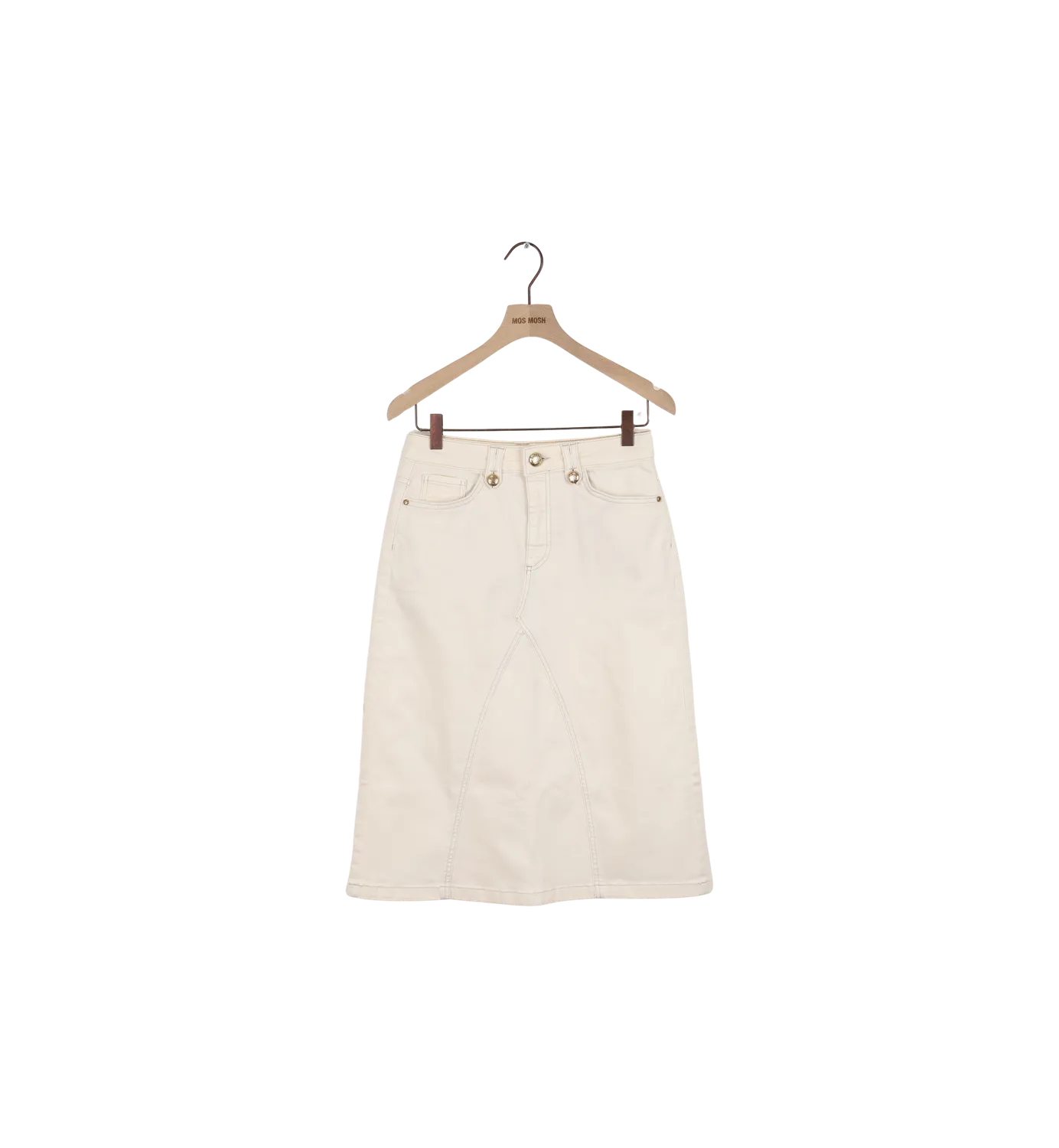 Mos Mosh MMEve Kyle Jeansrock Pearled Ivory 25 Secondhand