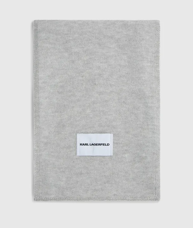 Karl Lagerfeld Logo Schal Jersey gestrickt
