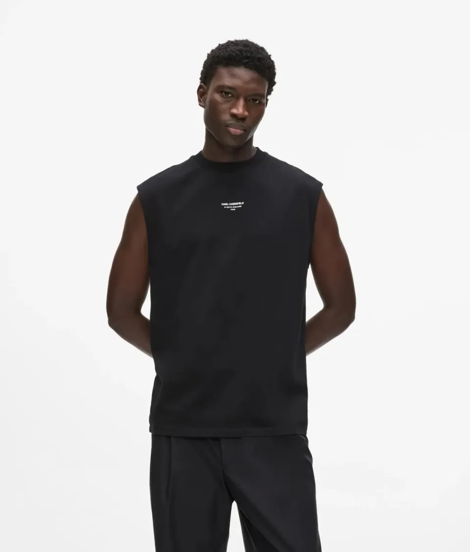 Karl Lagerfeld Tank Top Herren Jersey oversized Logo