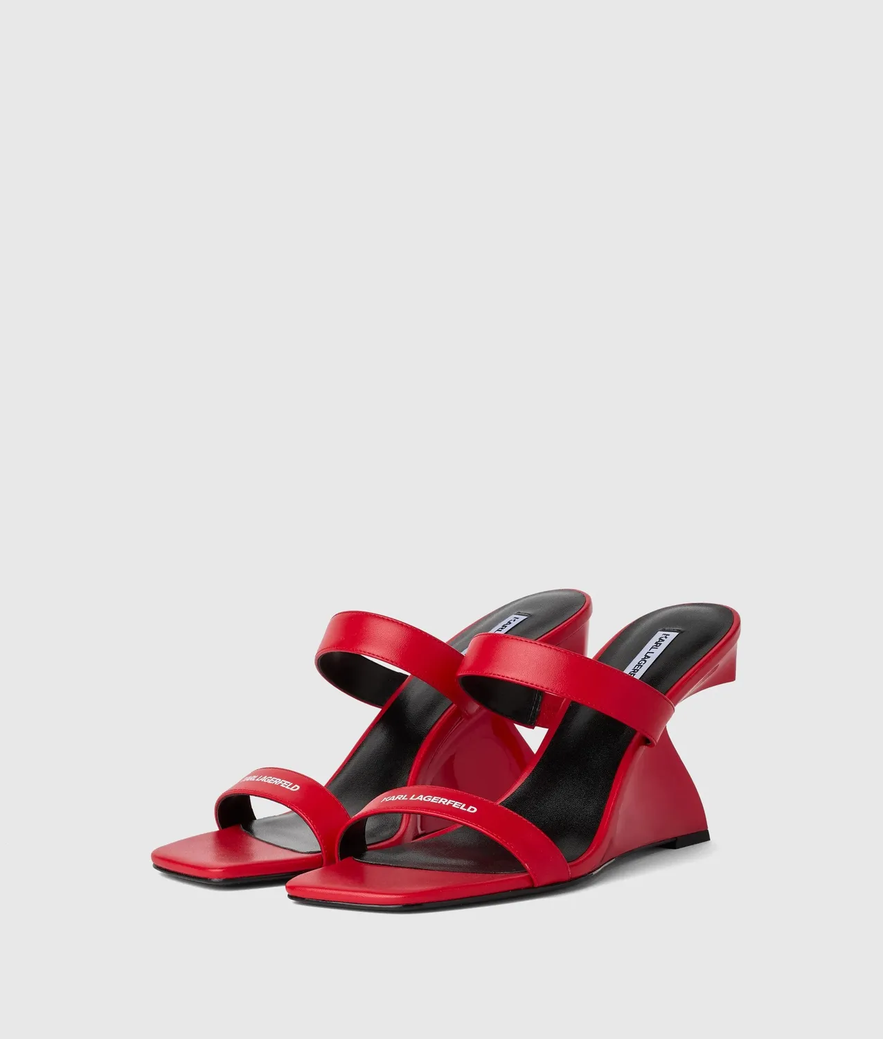 Karl Lagerfeld Waverly Wedges Keil Doppel-Riemen 4