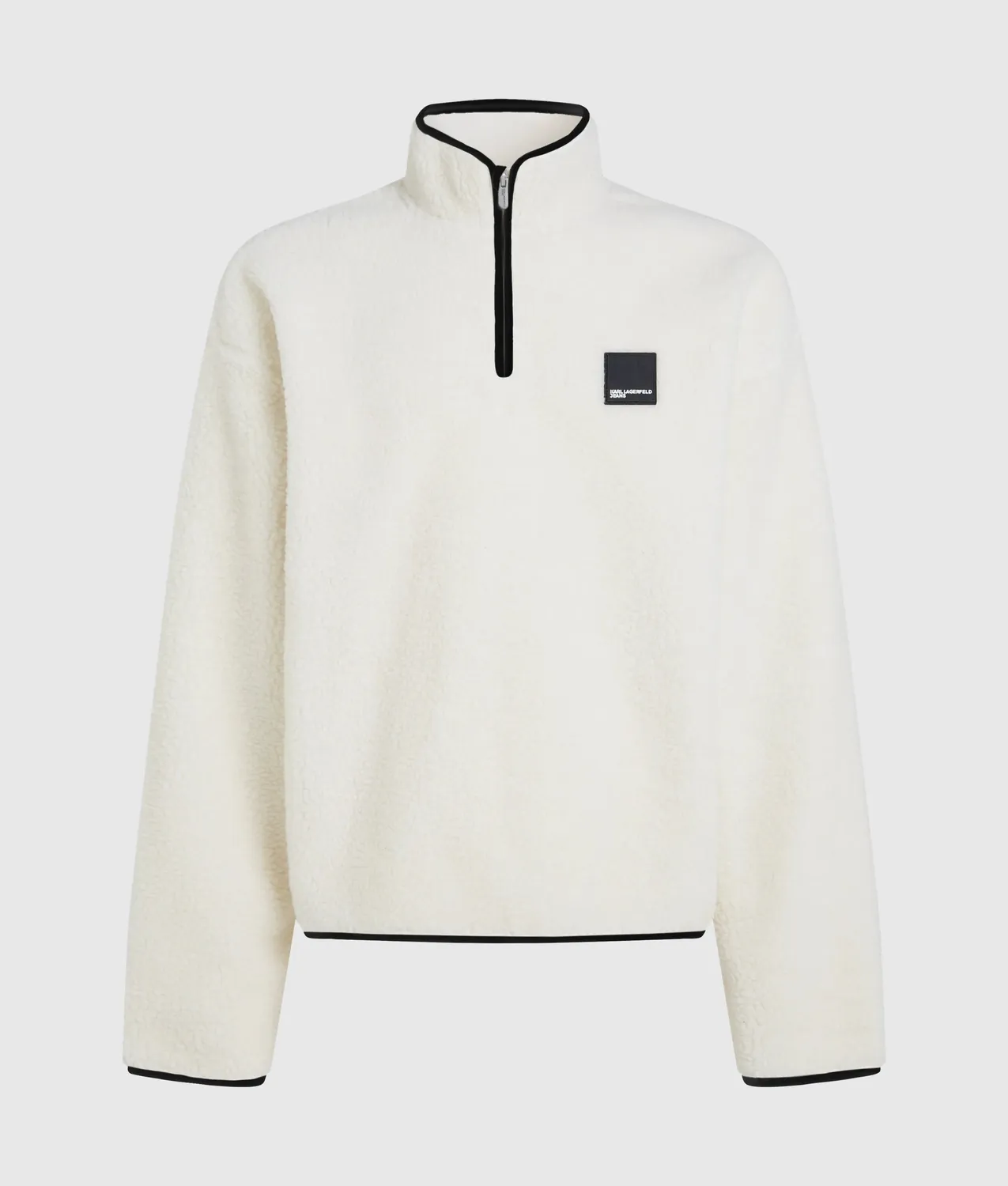 Karl Lagerfeld Half-Zip Fleece Sweatshirt Teddy