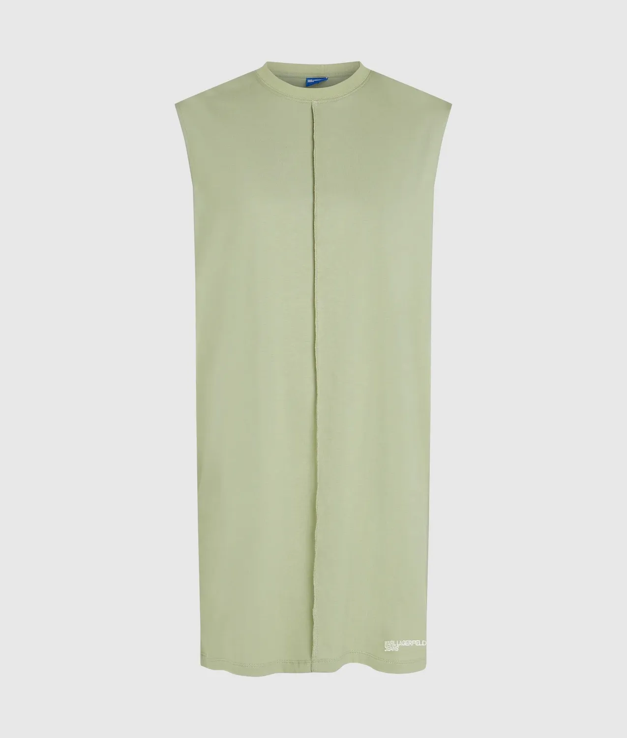 Karl Lagerfeld KL Jeans Raised Seam Tank Kleid Modal