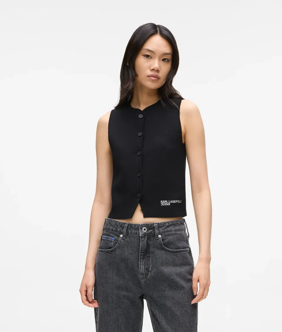 Karl Lagerfeld KL Jeans Strickweste Damen tailliert