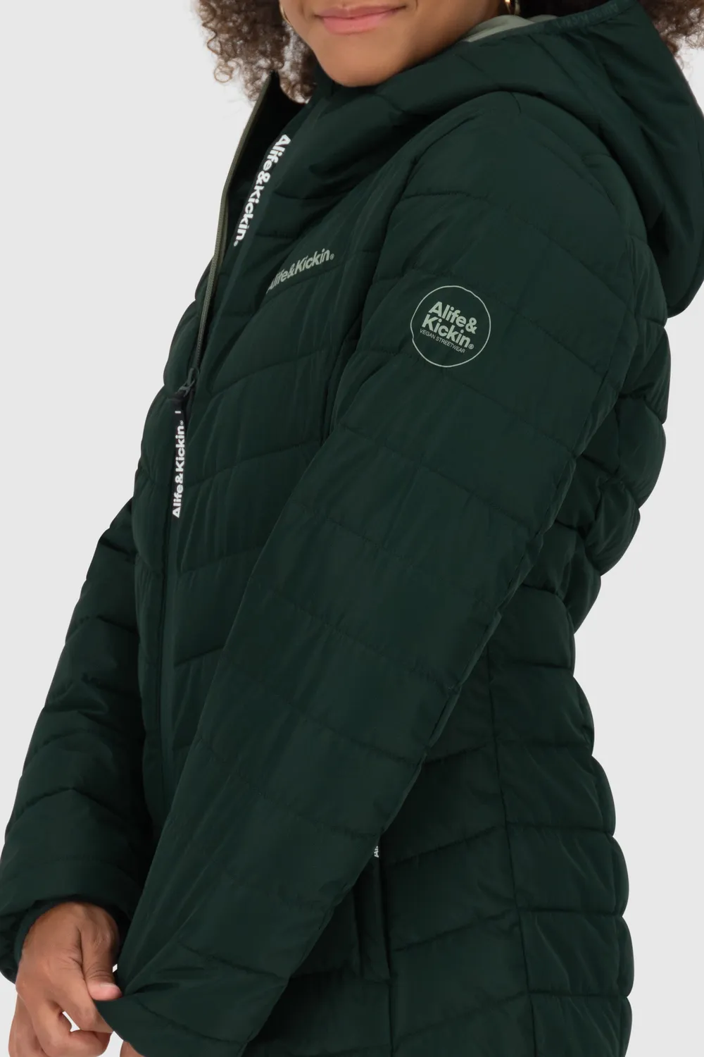 Alife & Kickin RabeaAK A Jacket Steppjacke Dunkelgrün