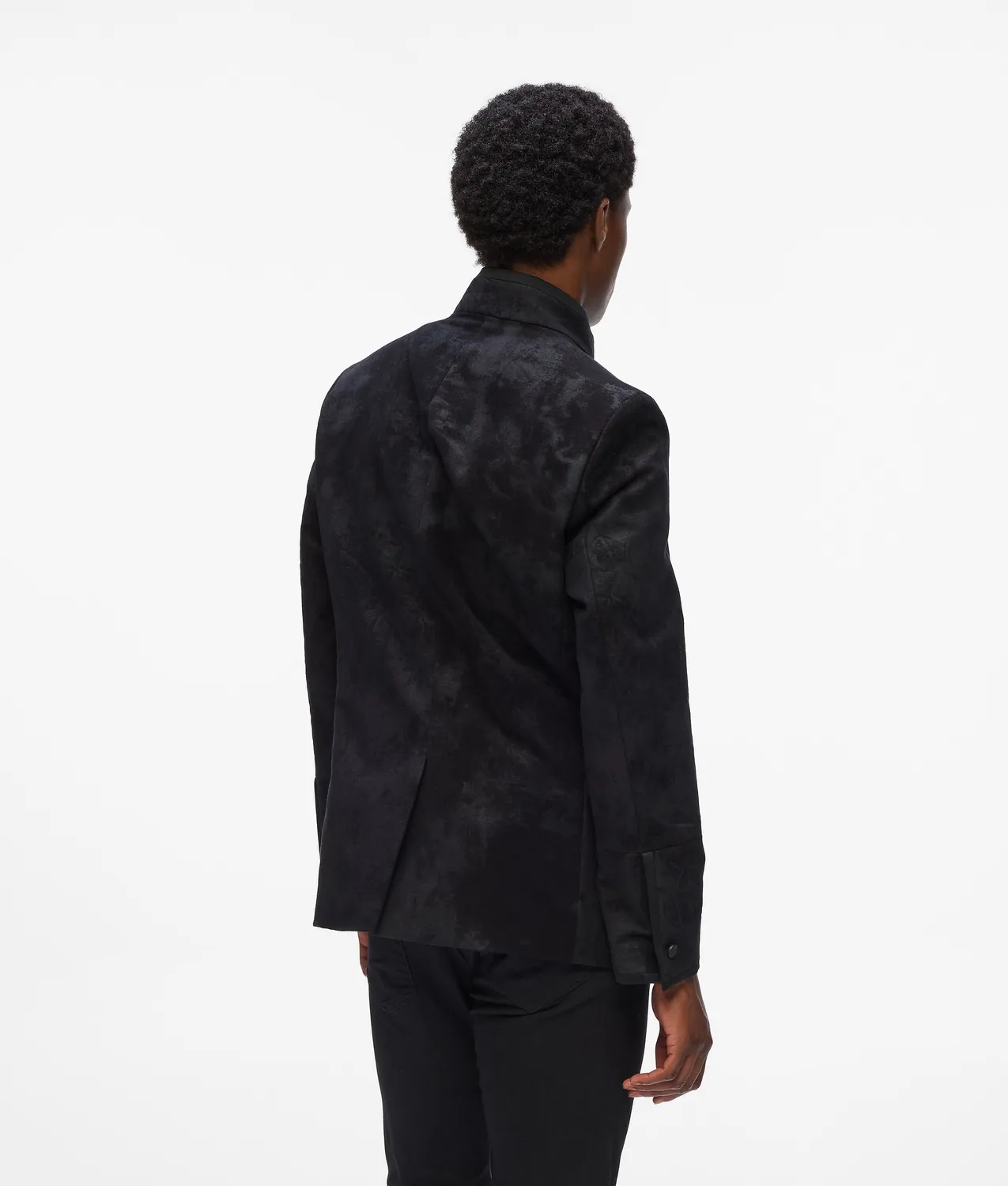 Karl Lagerfeld Blazer Stehkragen Einreihig Satinbesatz