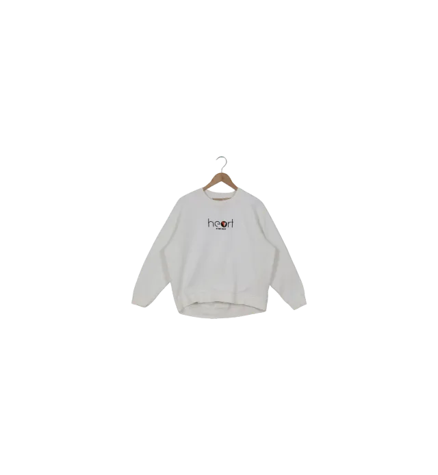 Mos Mosh ReLoved MMSedna Sweat Ecru Herzstickerei
