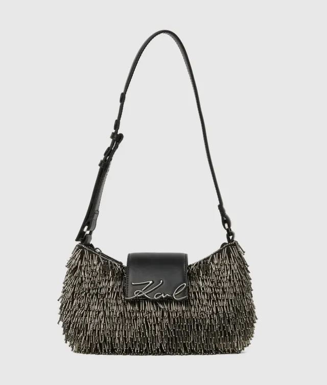 Karl Lagerfeld K/Signature Beaded Moon Umhängetasche One Size Perlen