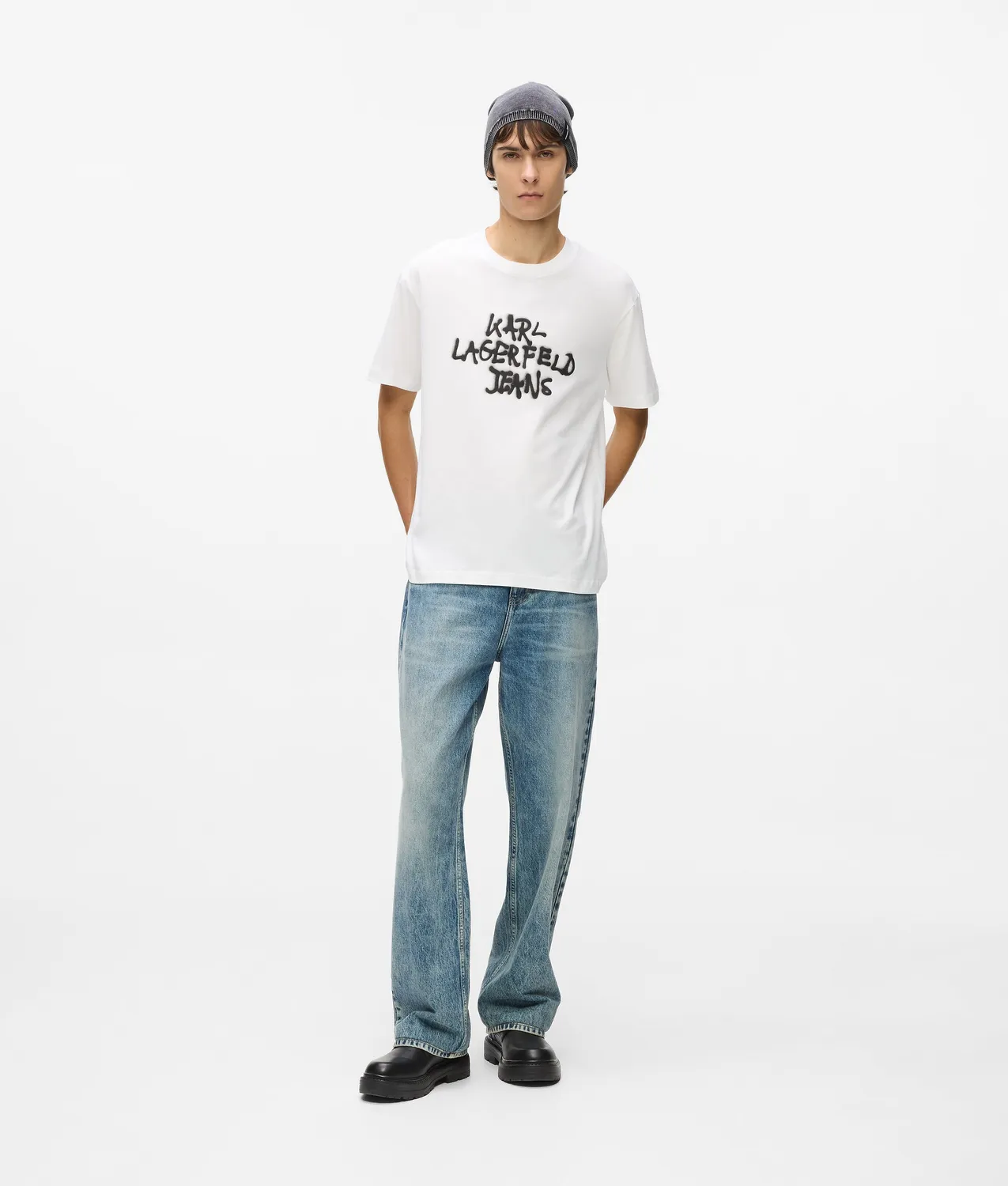 Karl Lagerfeld KL Jeans Graffiti T-Shirt Relaxed Bio