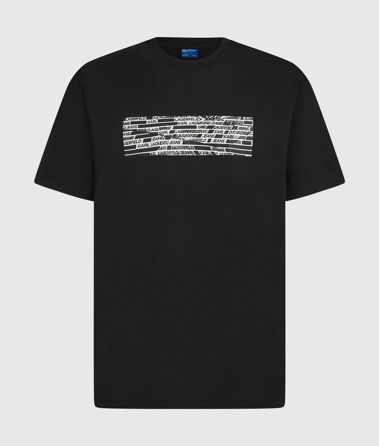 Karl Lagerfeld KL Jeans Stripe Logo T-Shirt Bio-Baumwolle
