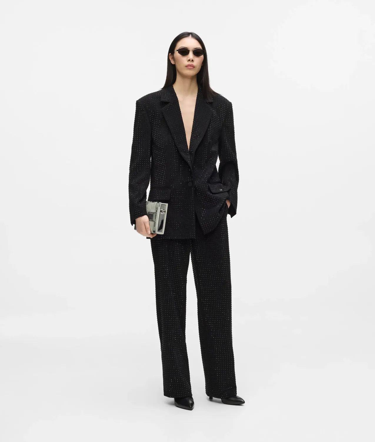 Karl Lagerfeld Rhinestone Hose tailored Strass