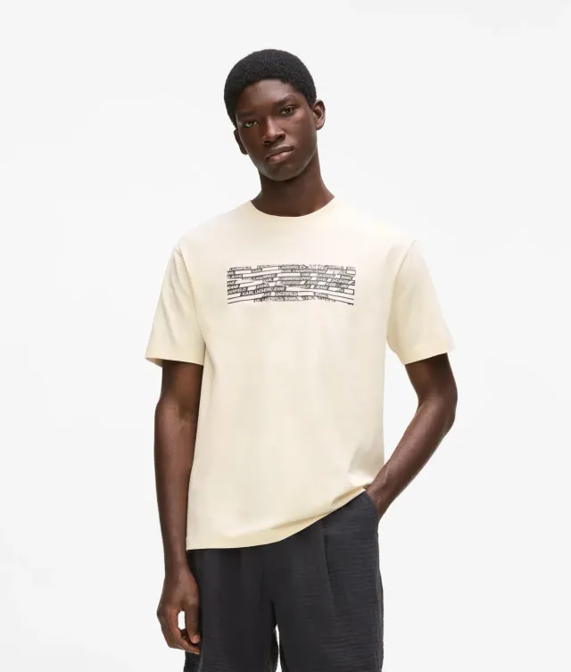 Karl Lagerfeld KL Jeans Stripe Logo T-Shirt Bio