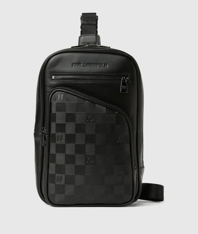 Karl Lagerfeld Monogram Checkerboard Vertical Umhängetasche One Size Karo