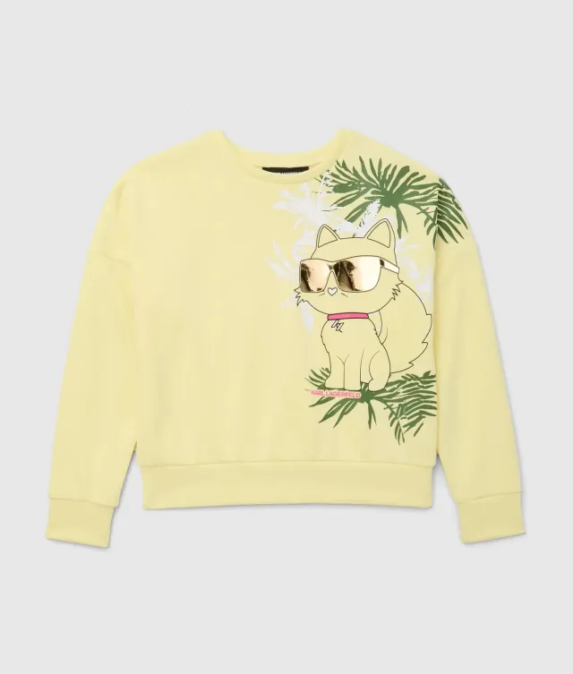 Karl Lagerfeld Ikon Choupette Sweatshirt Mädchen Jersey
