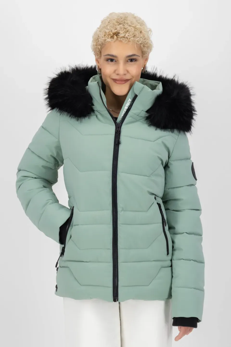 Alife & Kickin ZophiaAK A Puffer Jacke Hellgrün warm