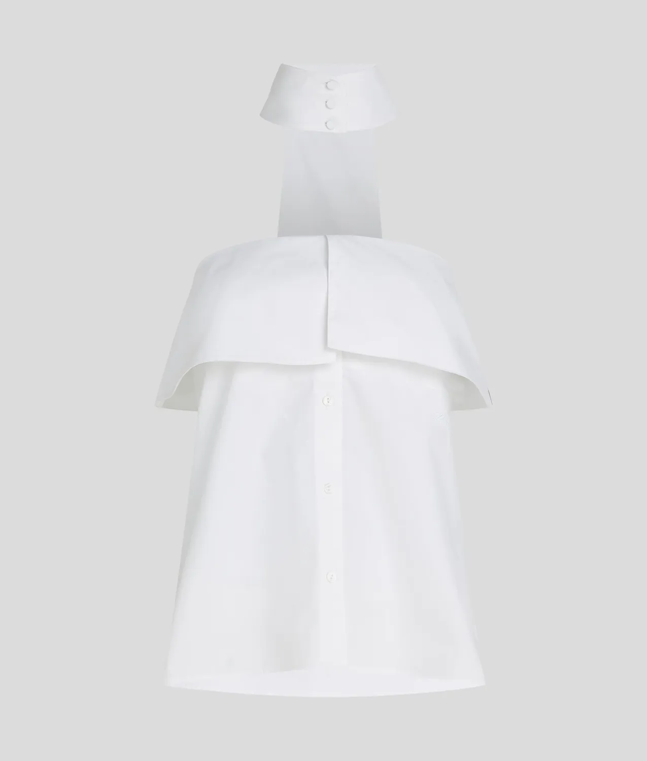 Karl Lagerfeld Strapless Poplin Bluse trägerlos