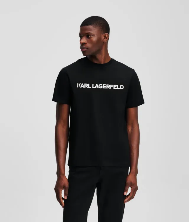 Karl Lagerfeld Logo T-Shirt regular Baumwolle
