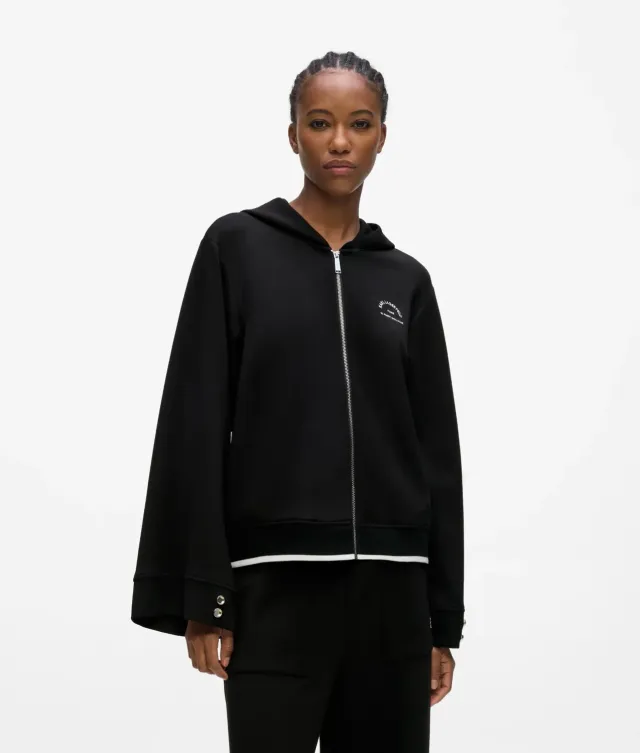 Karl Lagerfeld Rue St-Guillaume Zip Hoodie Modal