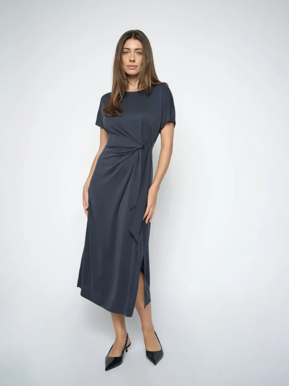 Mos Mosh MMJuliette Dress Maxikleid India Ink figurbetont