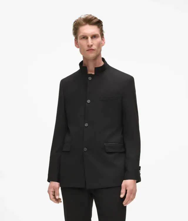 Karl Lagerfeld High-Stand-Collar Jacke Stehkragen 36-46