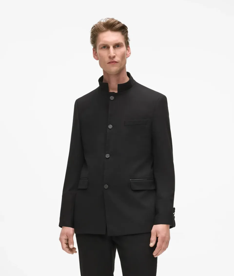 Karl Lagerfeld High-Stand-Collar Jacke Stehkragen 36-46
