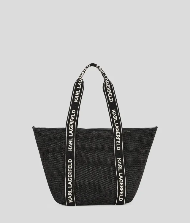 Karl Lagerfeld Logo Beach Shopper gewebt One Size