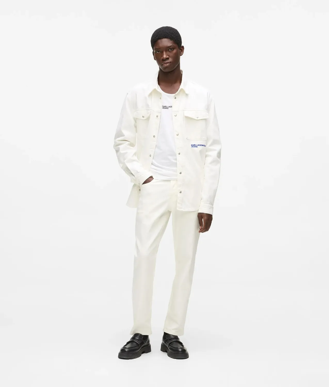 Karl Lagerfeld KL Jeans White Tapered Jeans Weiß Herren