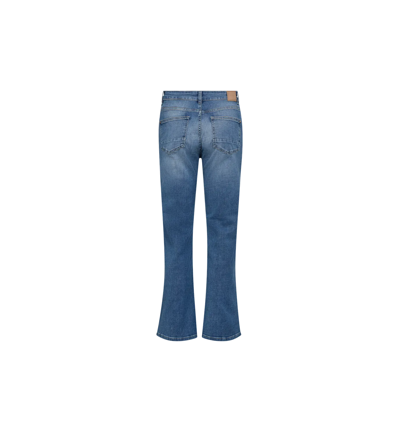 Mos Mosh MMCecilia Perla Jeans Mid Blue Flare High Waist