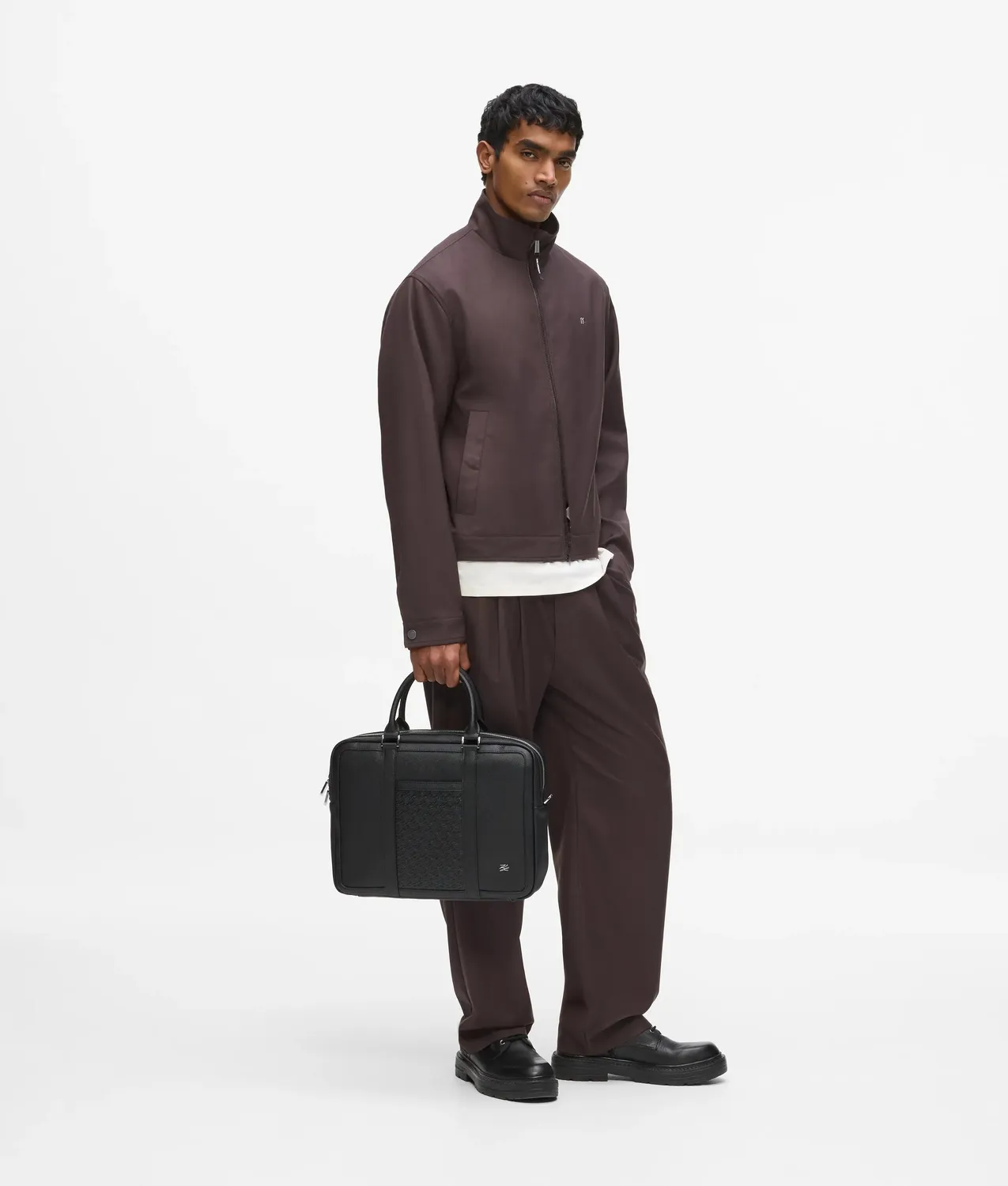 Karl Lagerfeld K/Panel Aktentasche Leder One Size