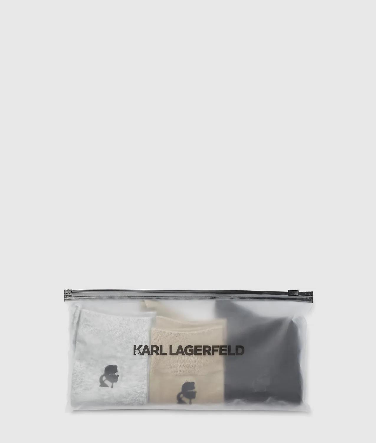 Karl Lagerfeld Ikon Kameo Socken 3er Pack Schwarz