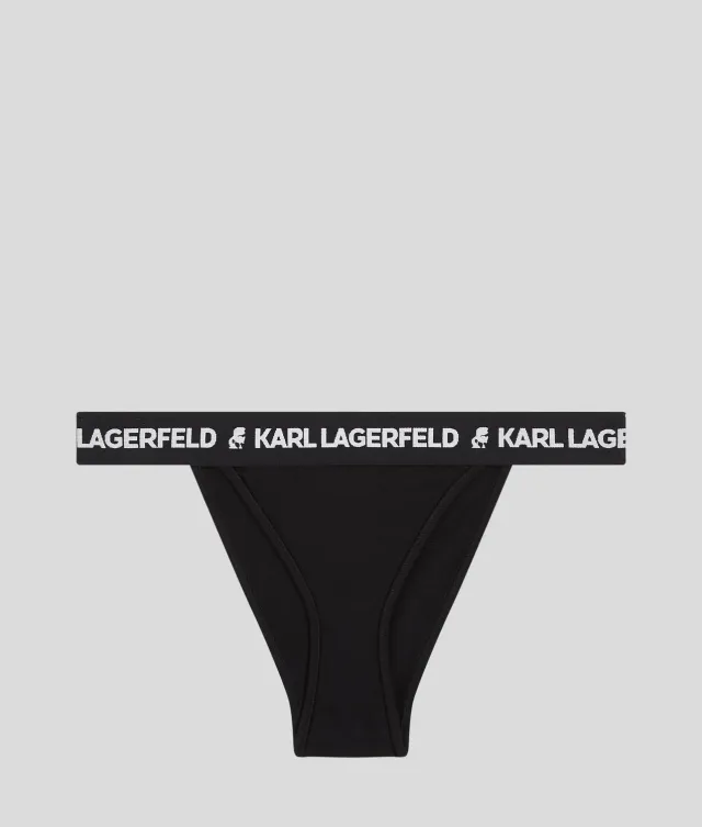 Karl Lagerfeld Eyewear Logo Brazilian Slip Damen Schwarz