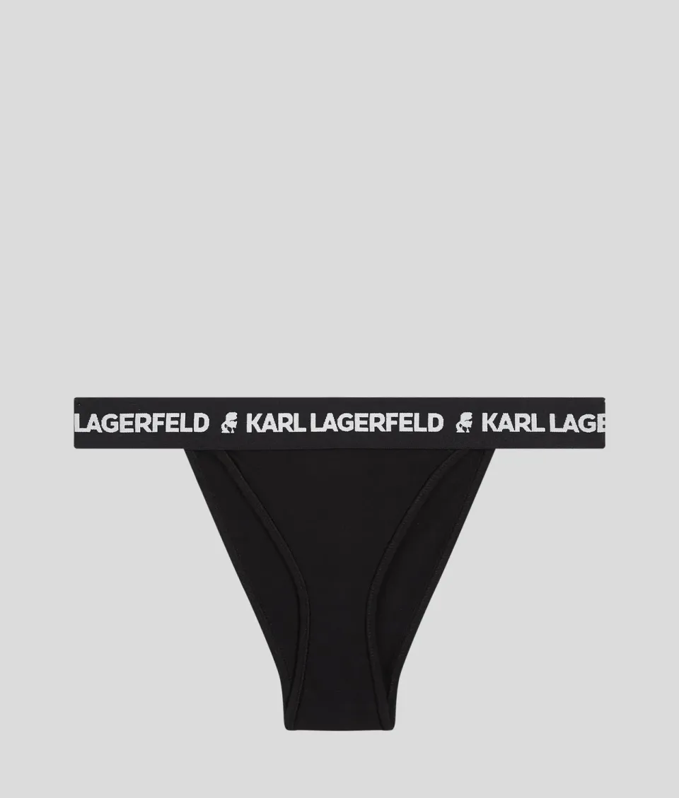 Karl Lagerfeld Eyewear Logo Brazilian Slip Damen Schwarz