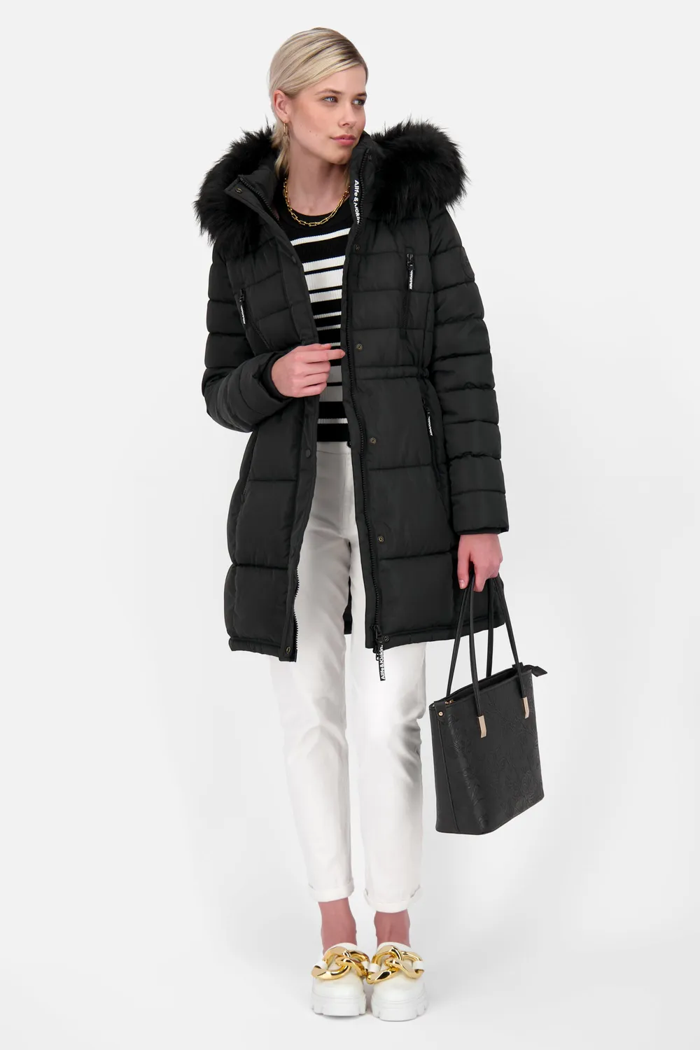 Alife & Kickin NicolaAK A Steppjacke Schwarz tailliert