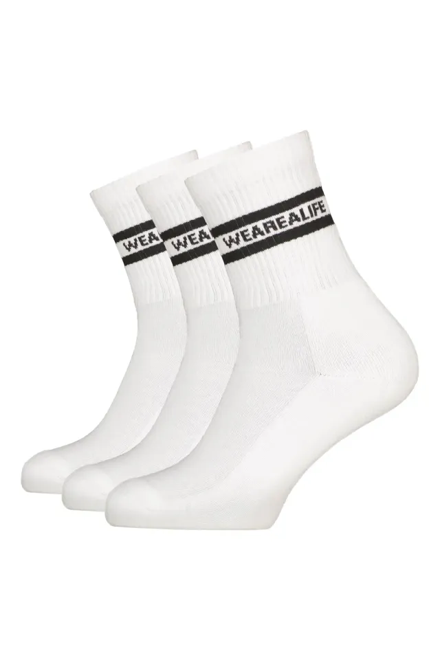 Alife & Kickin HenjaAK Crew Socken Weiß 3er-Pack