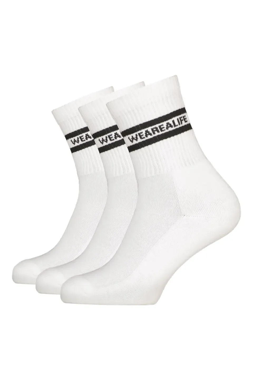 Alife & Kickin HenjaAK Crew Socken Weiß 3er-Pack