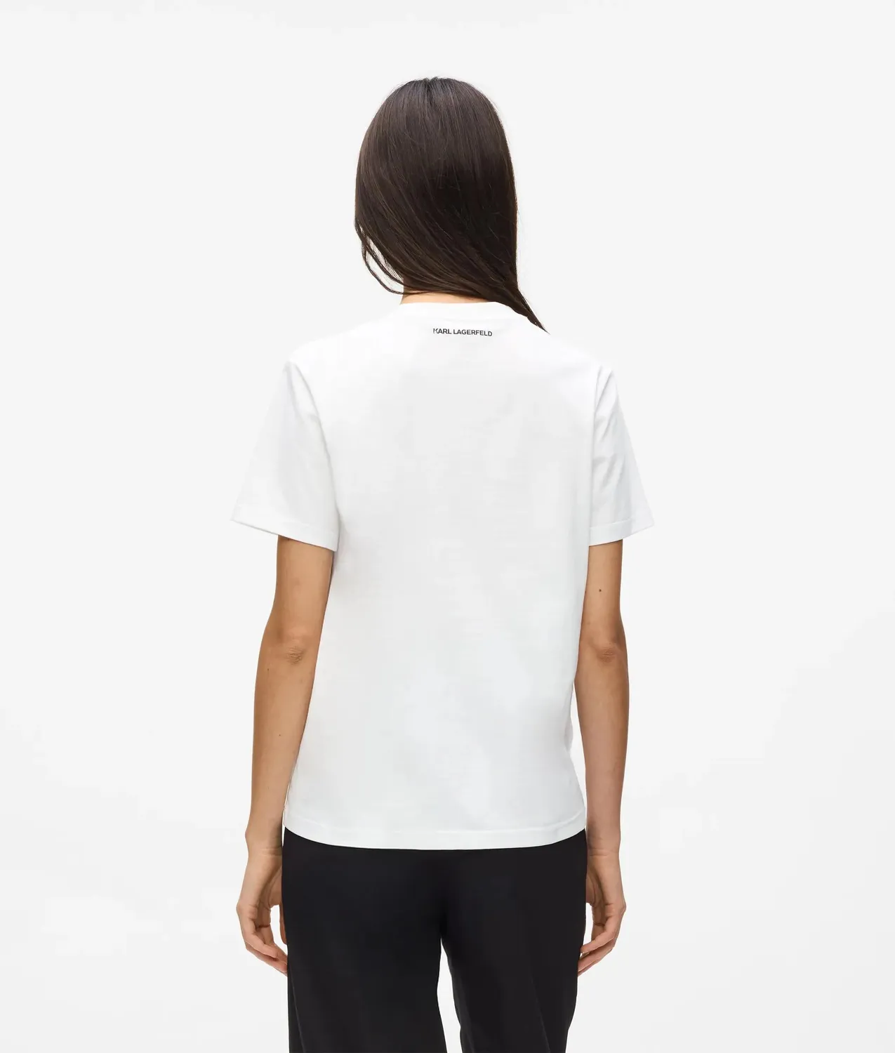 Karl Lagerfeld Ikon T-Shirt Circle Logo Bio-Baumwolle