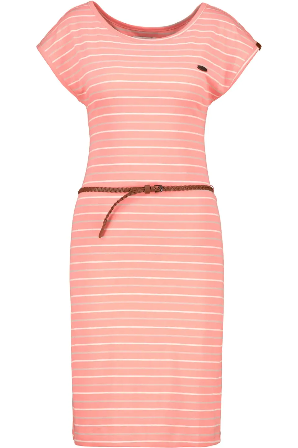 Alife & Kickin ElliAK Z Kleid Pink Streifen Gürtel